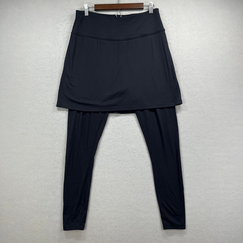 Game Universal Standard Skirted Leggings Women S Black Active Athleisure Running